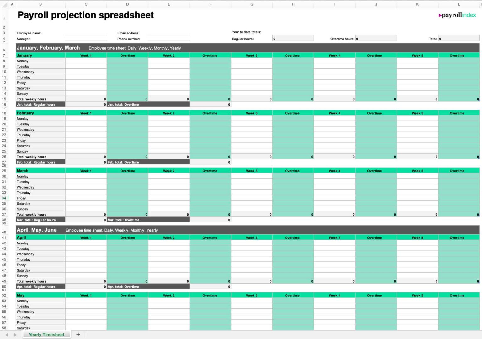 Uk payroll spreadsheet templates free excel google sheets downloads