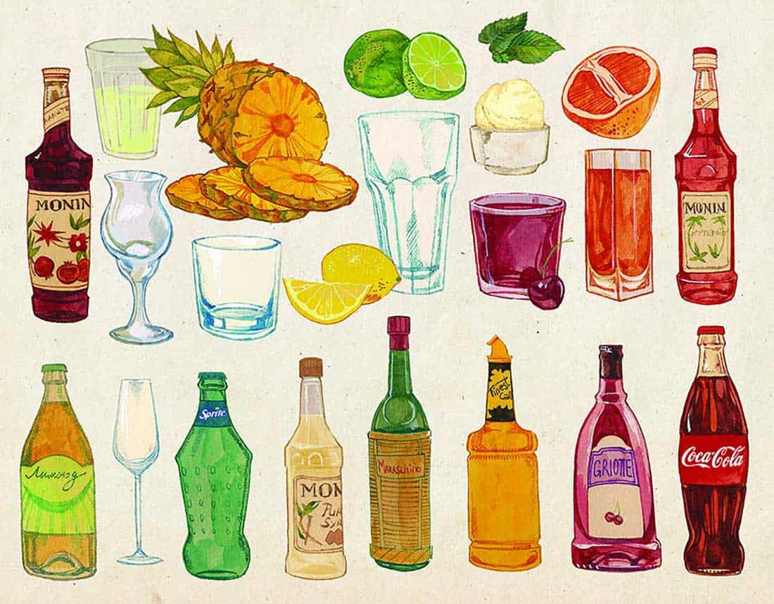 Рисунки для срисовки лимонад